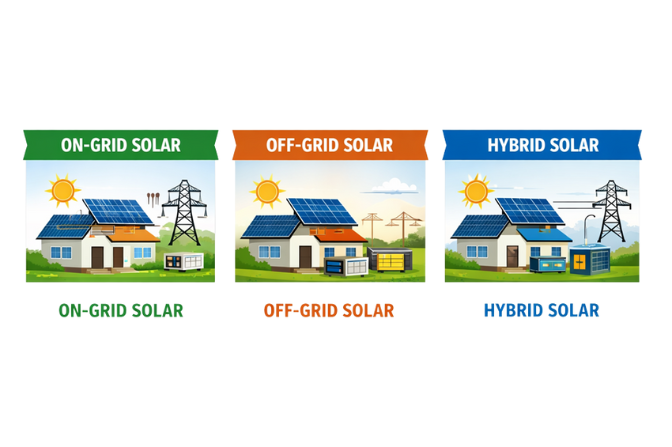 On-Grid vs Off-Grid vs Hybrid Solar Systems: Which One Is Right for You?